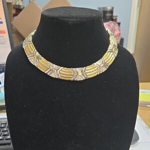 Elegant Gold and Silver Women's Necklace